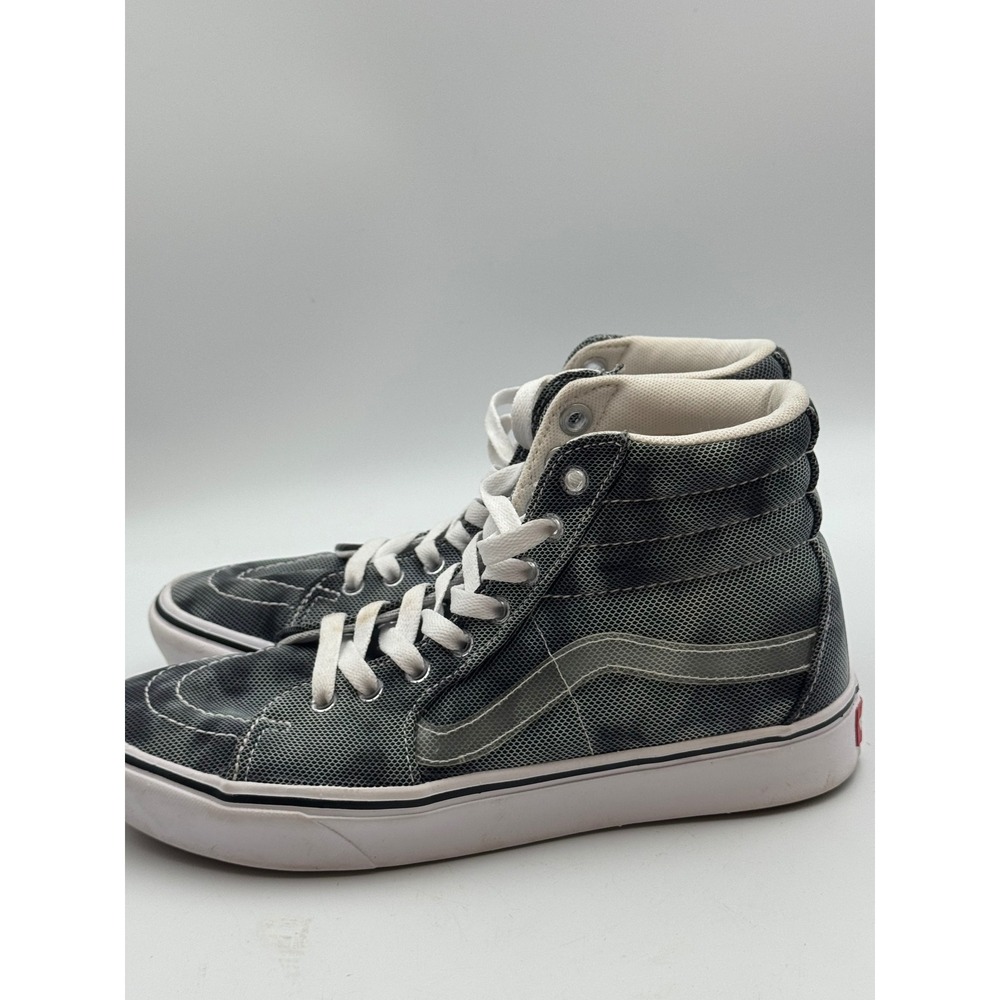 Vans Sk8-Hi Grey Black Mesh High Top Sneakers Mens 7.5 Womens 9 500383